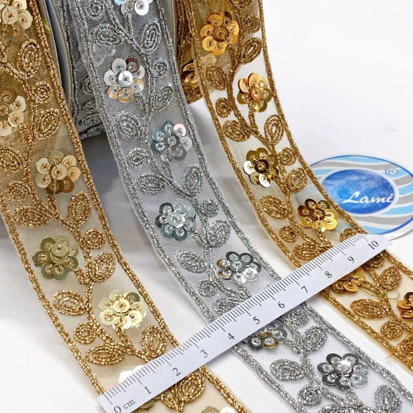 8 to 9 meter crystal golden lace