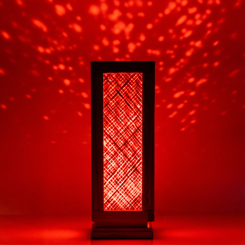 Wooden shop lava lamp