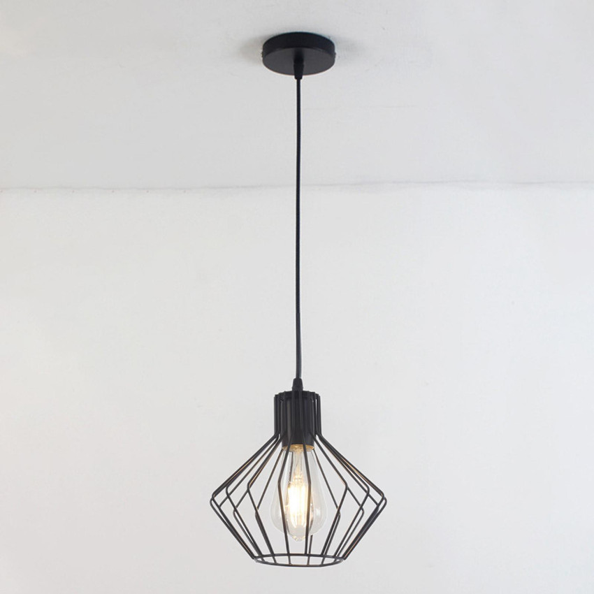 Metal cage deals lamp shade