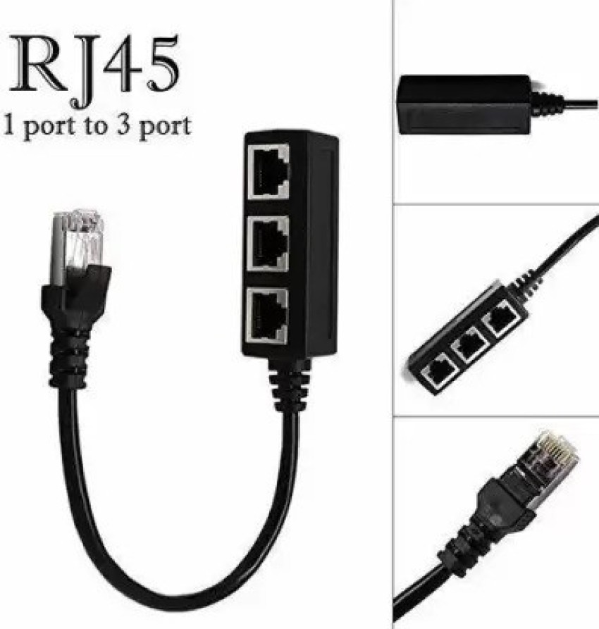 99Gems PREMIUM RJ45 Splitter Adapter 1 to 2 Dual Female Port CAT 5/CAT 6 LAN  Ethernet Socket Splitter Connector (PACK OF 4) Lan Adapter Price in India -  Buy 99Gems PREMIUM RJ45