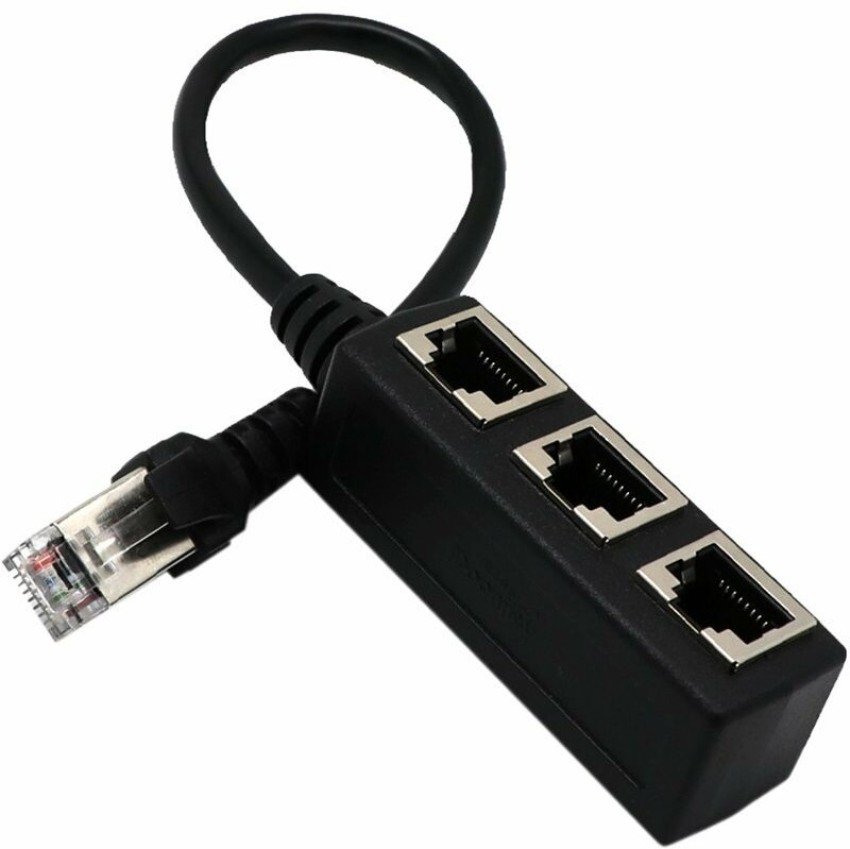 AdzMozi RJ45 Splitter Connector,1 to 3 Ways Interface Splitter Ethernet  Cable Lan Adapter Price in India - Buy AdzMozi RJ45 Splitter Connector,1 to  3 Ways Interface Splitter Ethernet Cable Lan Adapter online