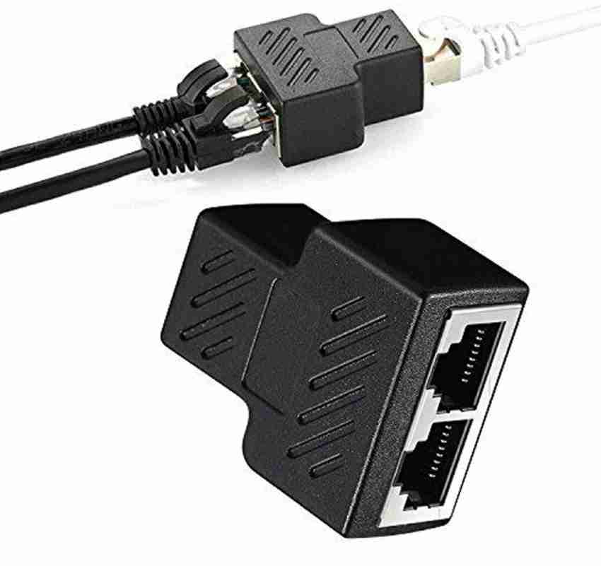 TBS RJ45 Ethernet Splitter, 1 to 2 Extender Connector Female to 2 Female  Plug Lan Adapter Price in India - Buy TBS RJ45 Ethernet Splitter, 1 to 2  Extender Connector Female to