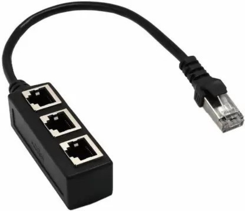 99Gems PREMIUM RJ45 Splitter Adapter 1 to 2 Dual Female Port CAT 5/CAT 6 LAN  Ethernet Socket Splitter Connector (PACK OF 4) Lan Adapter Price in India -  Buy 99Gems PREMIUM RJ45