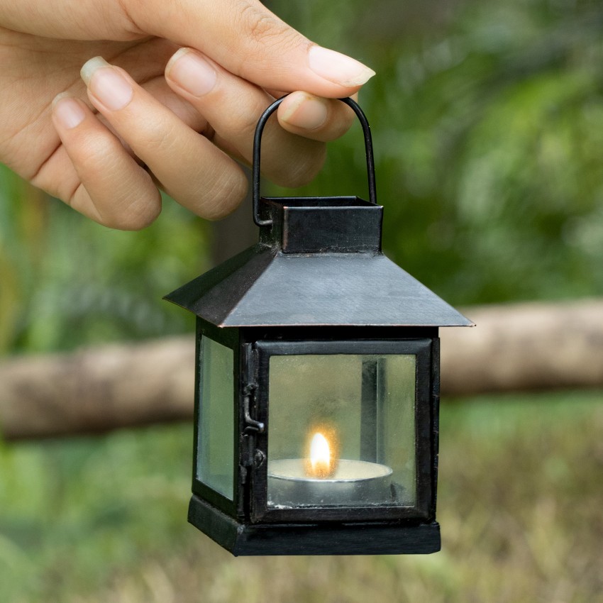 Black Lantern Mini Light Set