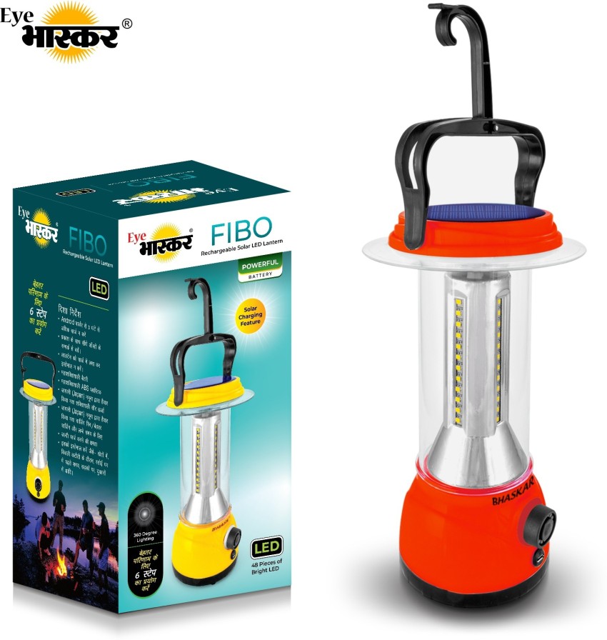 Eye Bhaskar Fibo Rechargeable Solar LED Lantern 6 hrs Lantern Emergency  Light Price in India - Buy Eye Bhaskar Fibo Rechargeable Solar LED Lantern  6 hrs Lantern Emergency Light Online at