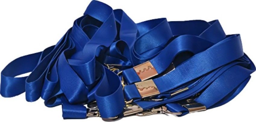 Ang 24mm or 1 inch Thick Lanyards with Badge Clip (Royal Blue