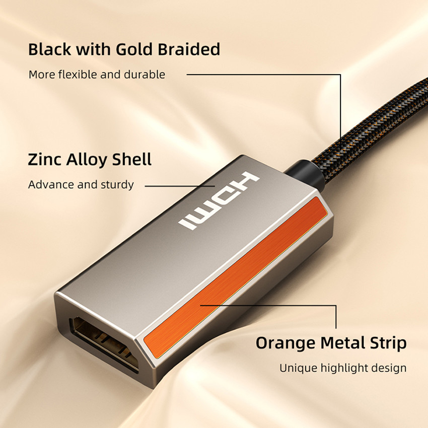 Adaptador displayport deals 1.4 a hdmi