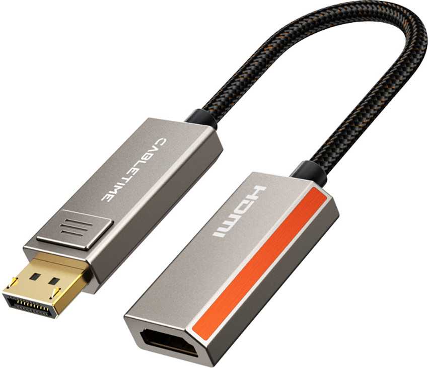 CABLETIME CP80A DisplayPort 1.4 To HDMI 2.1 Adapter 8K 60Hz 4K