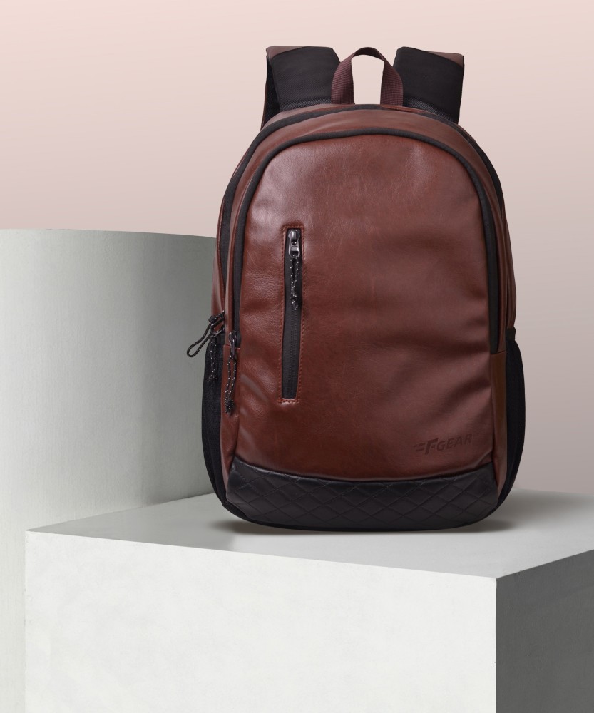 F GEAR 16 inch Laptop Backpack Brown Price in India Flipkart