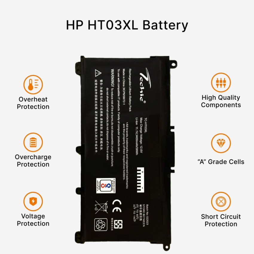 HP 15-da 15-db バッテリー HT03XL-