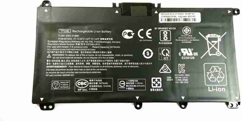 WISTAR 920046 421 TF03XL Battery for HP Pavilion X360 14m cd0xxx