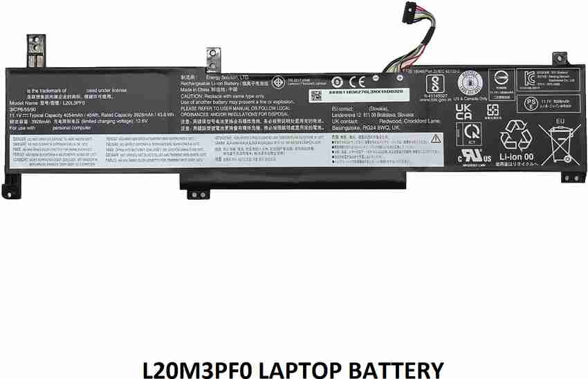 SOLUTIONS-365 COMPATIBLE L20M3PF0 11.1V 4054mAh LAPTOP 
