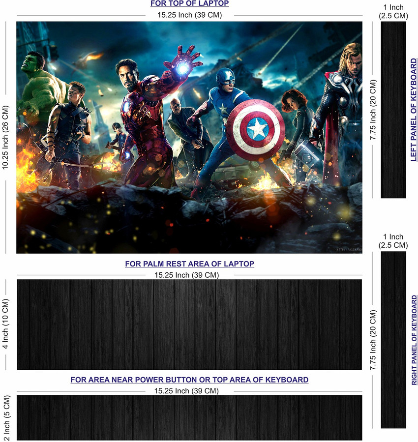 Avengers laptop shop cover