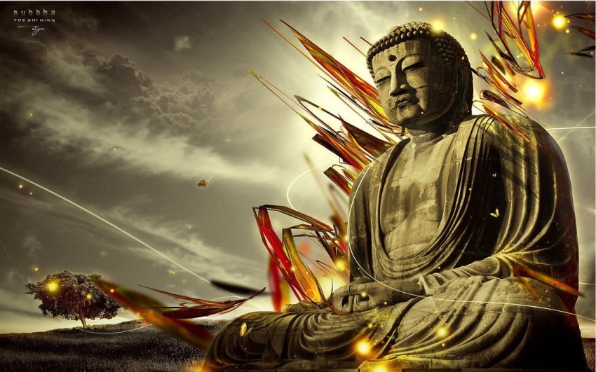 Meditating Buddha Statue On Paper Background Copy Space Stock Photo  Download Image Now IStock | lupon.gov.ph