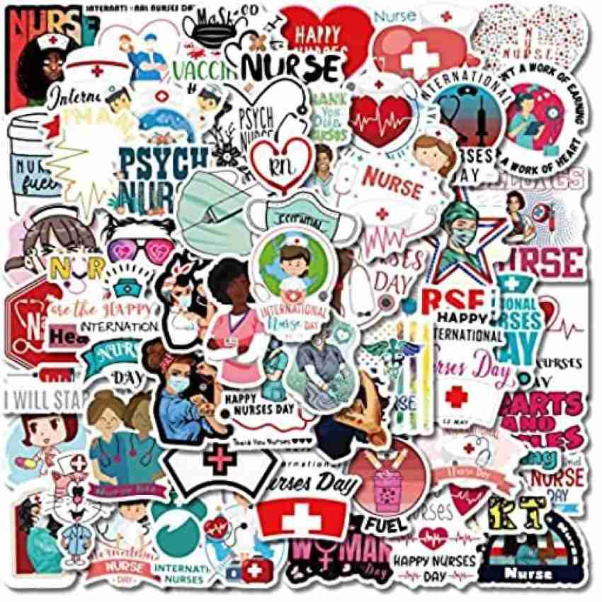 Ymxxdtz 60 Pcs Nurse Stickers Vinyl Nursing Stickers Decals For Laptops And  Water Stylus Price in India - Buy Ymxxdtz 60 Pcs Nurse Stickers Vinyl Nursing  Stickers Decals For Laptops And Water