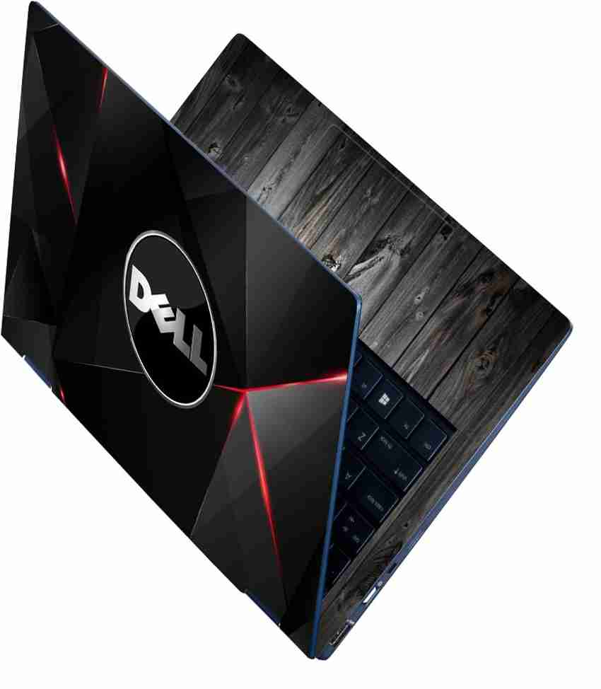 Anweshas Full Body Laptop Skin For 14 to 15.6 inch Laptop Dell Red Black Triangles Self Adhesive Stretched Vinyl Laptop Decal 15.6 Price in India Buy Anweshas Full Body Laptop
