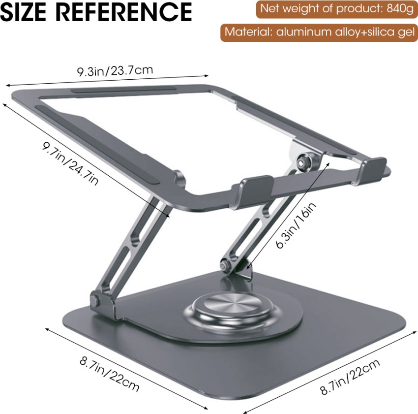 HASTHIP Foldable Aluminum Laptop Stand, 360 ° Rotatable Laptop Stand Laptop  Stand Price in India - Buy HASTHIP Foldable Aluminum Laptop Stand, 360 °  Rotatable Laptop Stand Laptop Stand online at