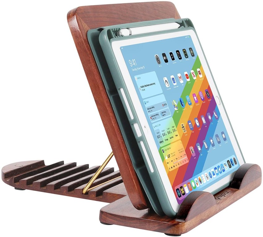YOGADESK LapStand Medium Walnut-002 Laptop Riser Tablet Stand for Desk  Table, 10”-13” inch, Portable, Foldable, Wooden Laptop Stand Price in India -  Buy YOGADESK LapStand Medium Walnut-002 Laptop Riser Tablet Stand for Desk  Table