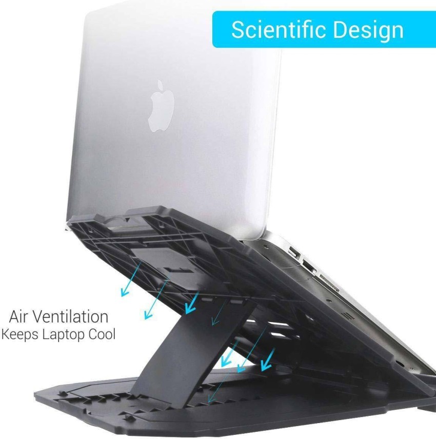 BKN® H7 Mini Premium Metal Folding Portable Laptop Stand 2 Adjustable  Angles Non-Slip Base Tabletop Risers for All Laptop & Keyboard & Tablet  etc. - Silver : : Computers & Accessories