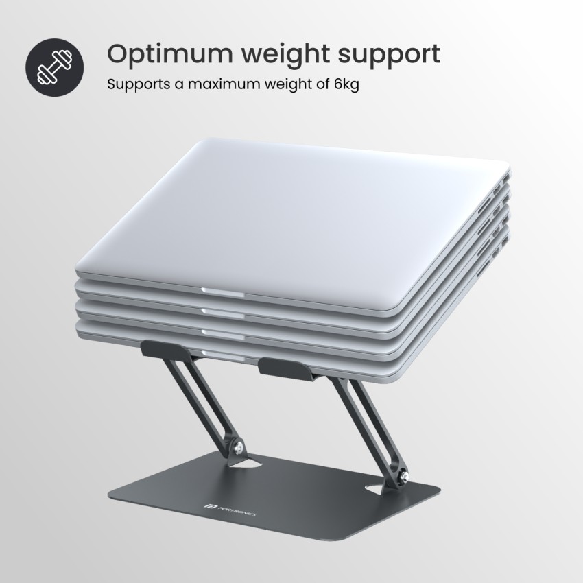BKN® H7 Mini Premium Metal Folding Portable Laptop Stand 2 Adjustable  Angles Non-Slip Base Tabletop Risers for All Laptop & Keyboard & Tablet  etc. - Silver : : Computers & Accessories