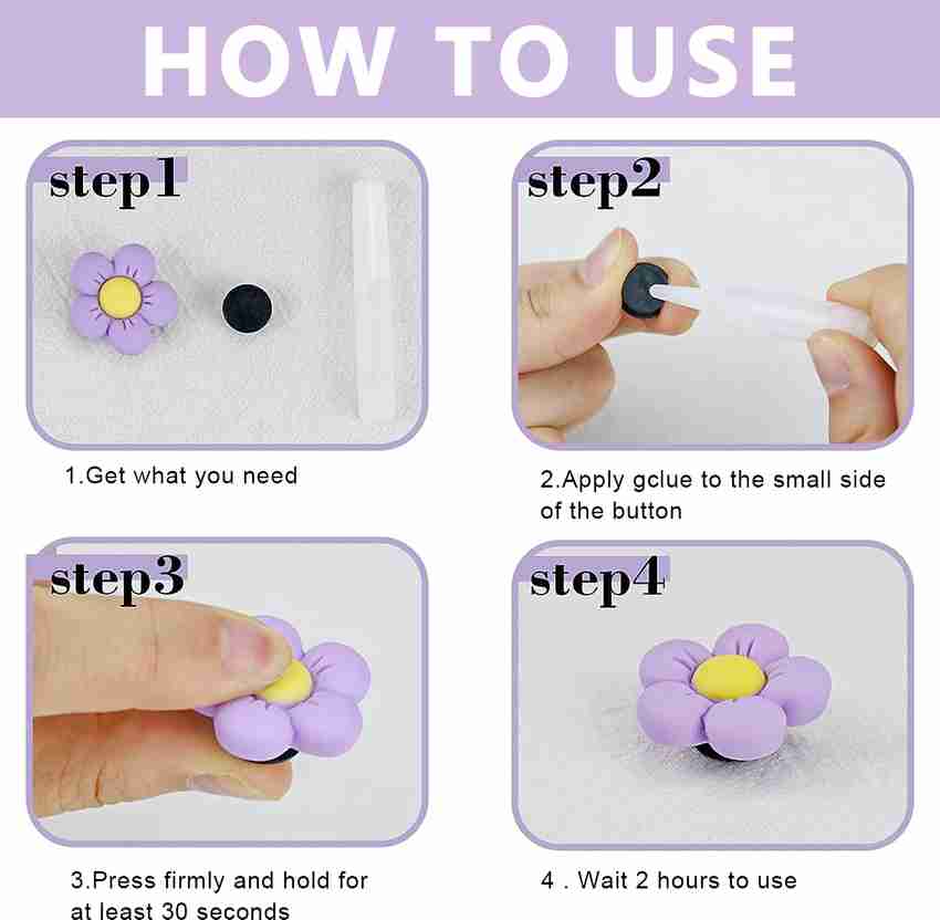 Croc clearance flower charms