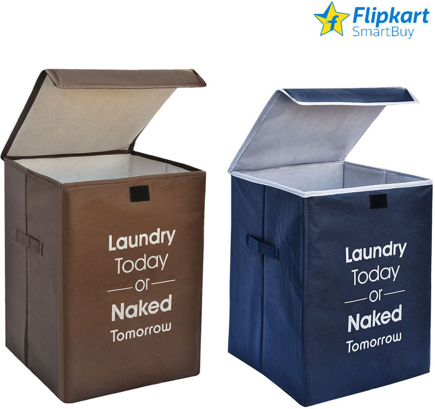 Flipkart SmartBuy 75 L Blue Brown Laundry Basket Buy Flipkart SmartBuy 75 L Blue Brown Laundry Basket Online at Best Price in India Flipkart