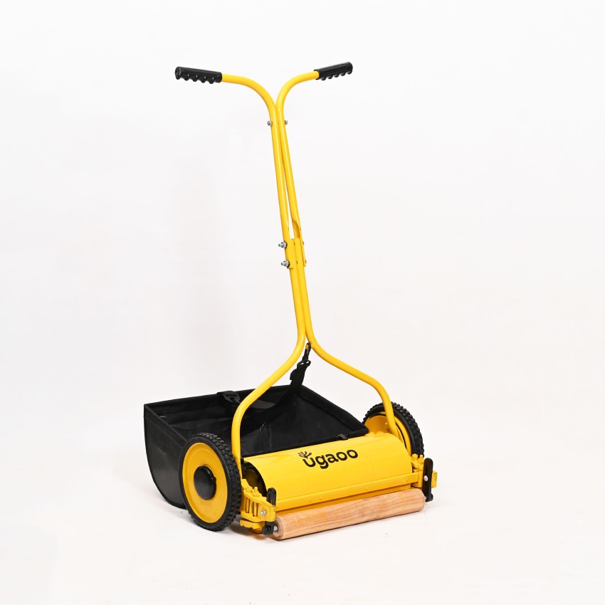 UGAOO Push Manual with Grass Catcher Manual Push Lawn Mower 