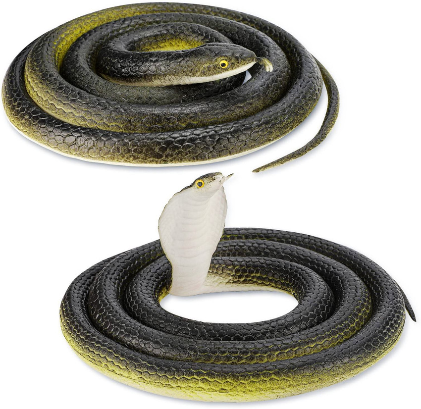 Toy rubber outlet snakes
