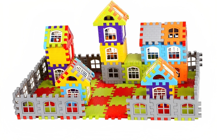 Toygenic 150 PCS Attractive Windows Medium Sized Happy Home House