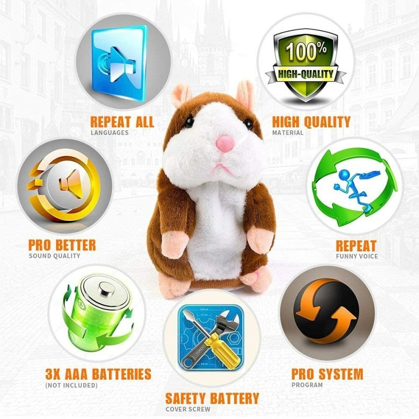 Amaflip Plush Toy Battery Operated Hamster Repeats What You Say Educational Price in India Buy Amaflip Plush Toy Battery Operated Hamster Repeats What You Say Educational online at Flipkart