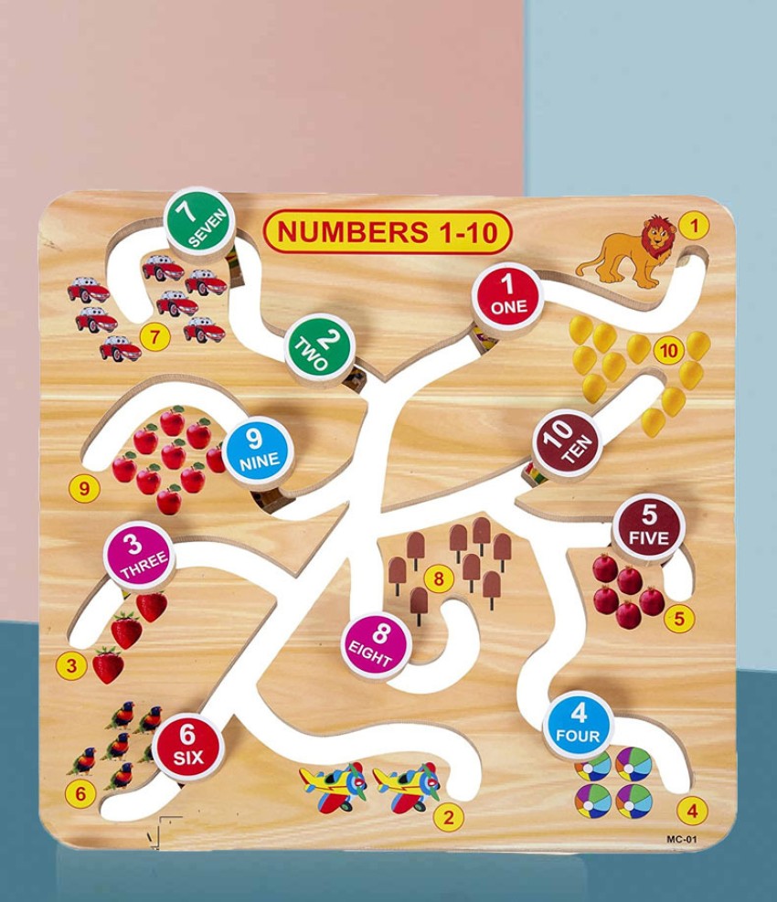 SHALAFI 1-10 Matching Numbers and Math Board Game Educational Maze Puzzle  Learning Toys Price in India - Buy SHALAFI 1-10 Matching Numbers and Math  Board Game Educational Maze Puzzle Learning Toys online