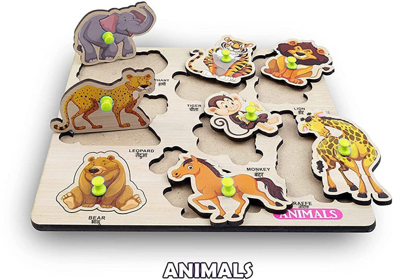SHALAFI Wooden Animals Montessori Educational Pre School Puzzle Board Learning Toys Game Price in India Buy SHALAFI Wooden Animals Montessori Educational Pre School Puzzle Board Learning Toys Game onl...