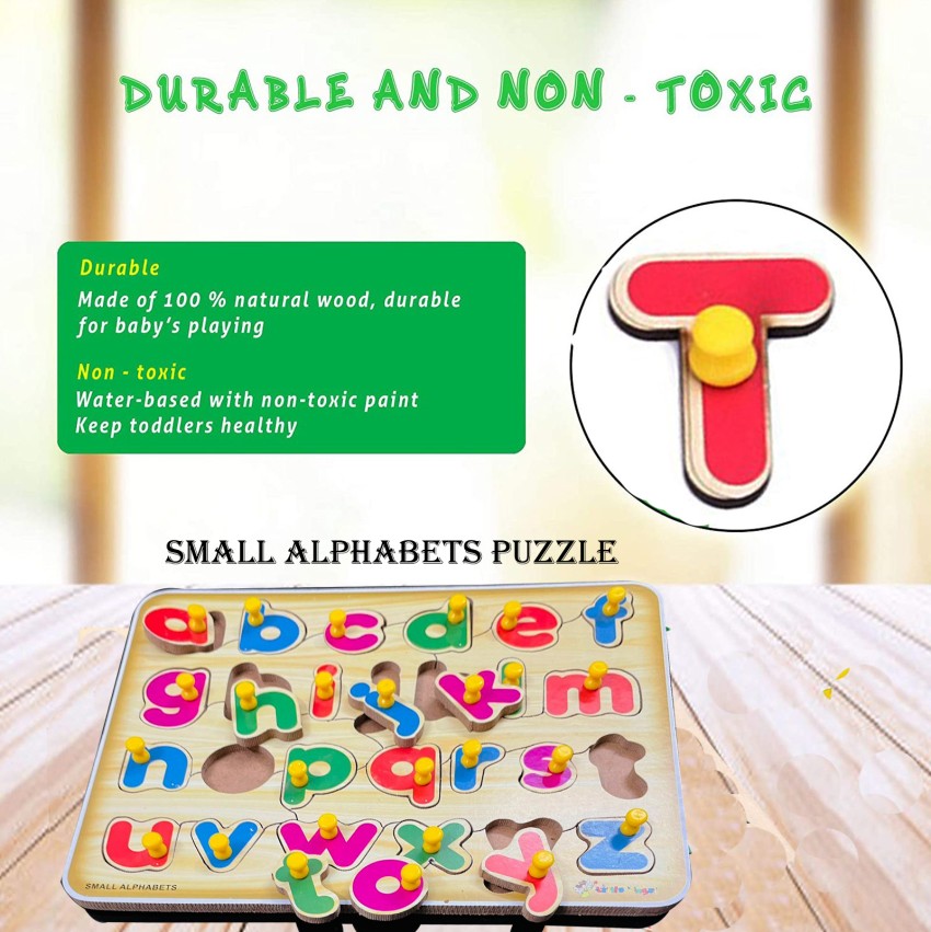 2PCS Wooden Alphabet Puzzles Set,3D Wood Alphabet/Number/Shape Puzzle  Set,ABC Letter and Numbers Puzzles Board,Recognition Toy Educational