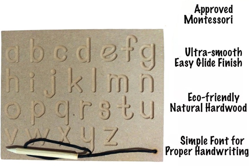 Wooden Hindi Alphabet Tracing Board