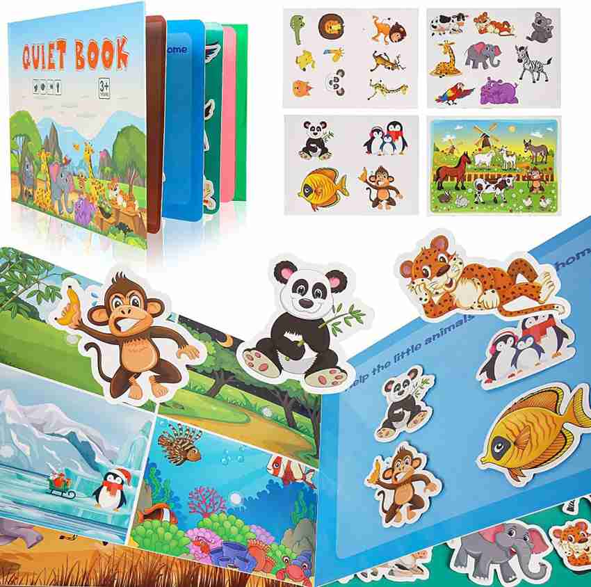 Children Busy Book Montessori For Toddler 1 2 3 Years Baby Books Animals  Numbers Matching Puzzles Kids Learning Educational Toys