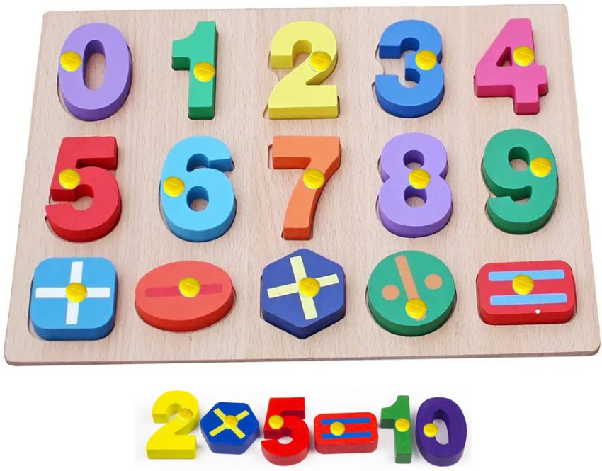 Kids Wooden Numbers Sorting Clock Circular Cognitive Development  Educational Toy