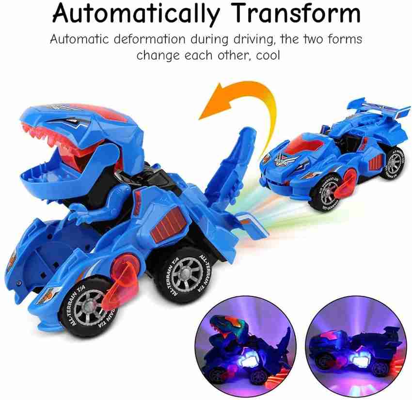 Transforming dinosaur led car top