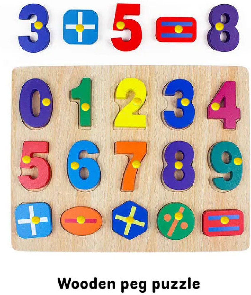 Counting Rainbows, Wooden Number Puzzle