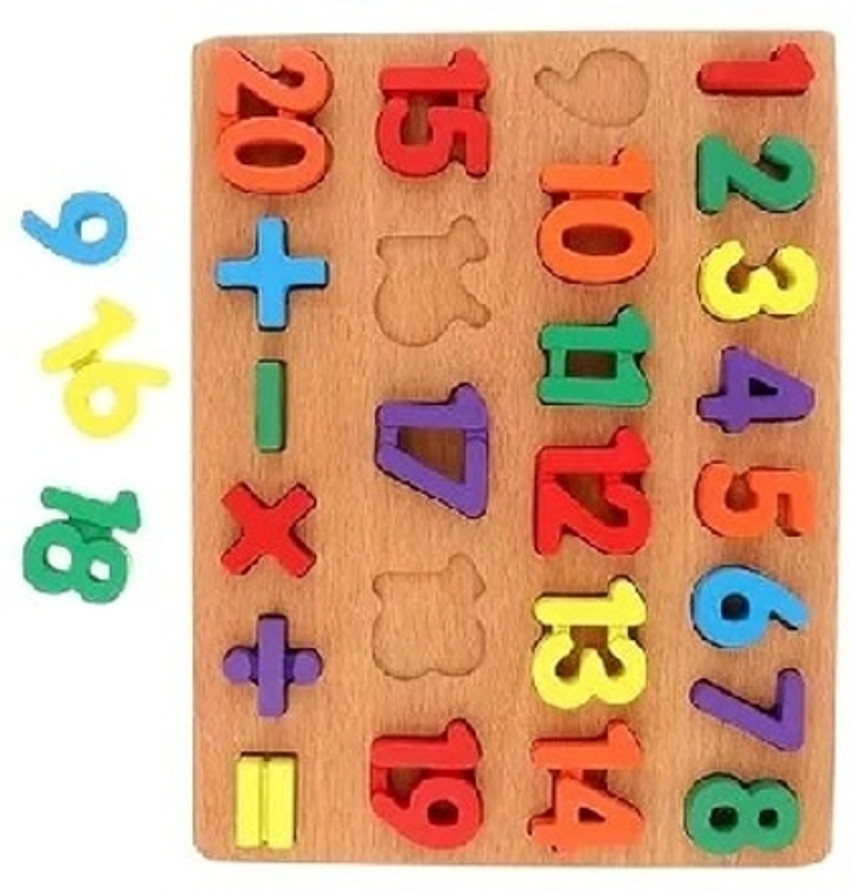 ShopiMoz Wooden Alphabets Board for Kids Learning Educational Toys