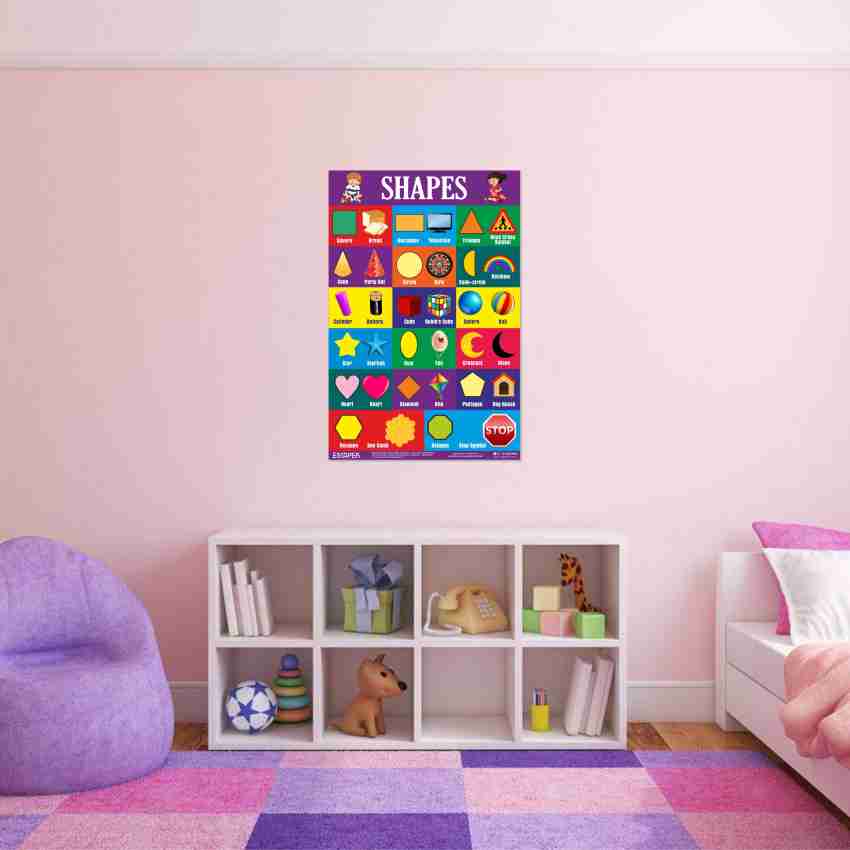 ESCAPER Colour Name Chart for Kids learning (11.5 x 17.5 inches), Color  Charts for Kids wall Hanging, Color Charts Wall, Color Charts for Art and