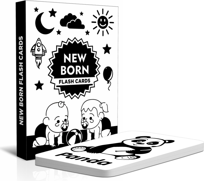 Beautiful Newborn High Contrast Flash Cards - Black & White, 16 Cards, 32  Objects, Age Group: 0-1 Year