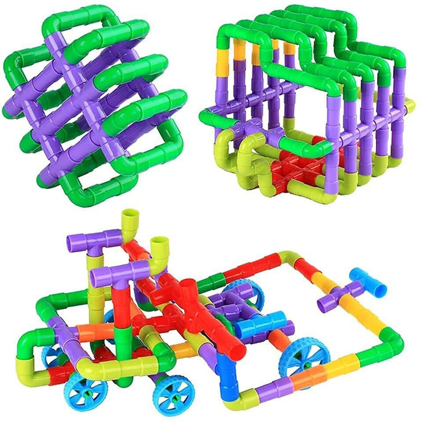 Plastic pipe building toys discount