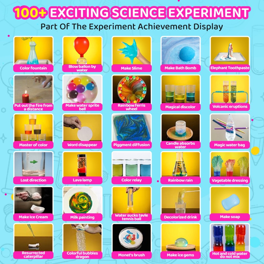 DIY Chemistry Experiment Educational Project Set Toys with 65