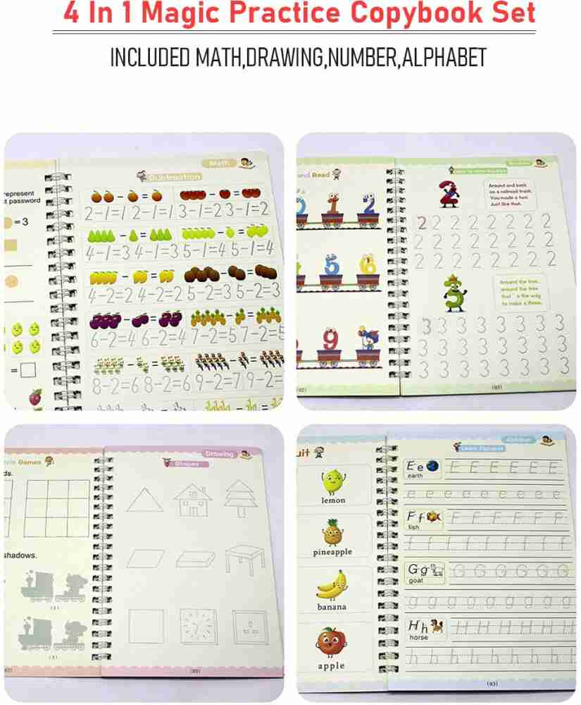 Magic Practice Copybook - Number Tracing Book for Kids