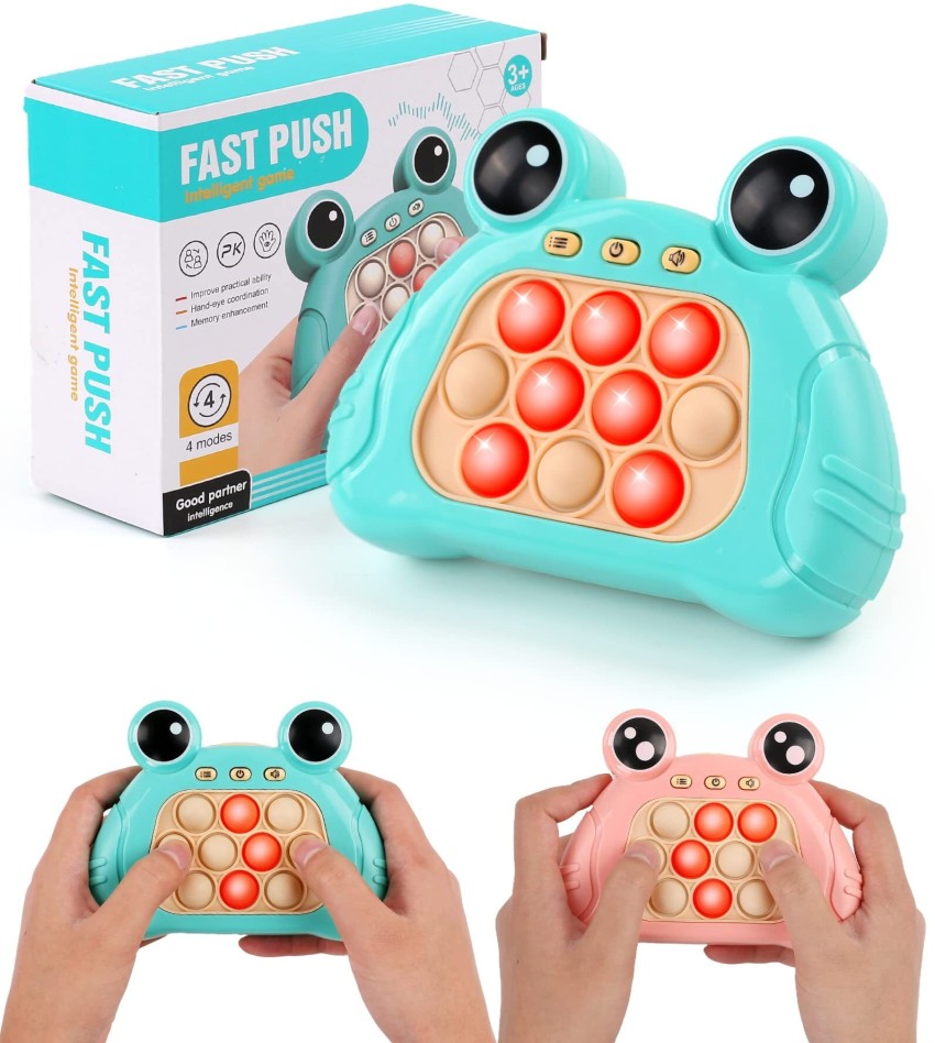 Light Up Pop It Pro: Fast Push Puzzle Game Console For Kids - Fun