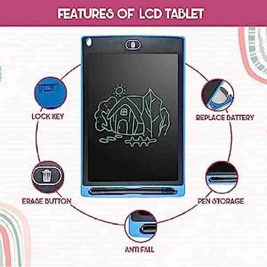 Adofi LCD Writing Tablet, 8.5-Inch Color Kids Tablet Doodle Board, Electronic Drawing Board Graphics for Kids and Adults at Home, School, Office