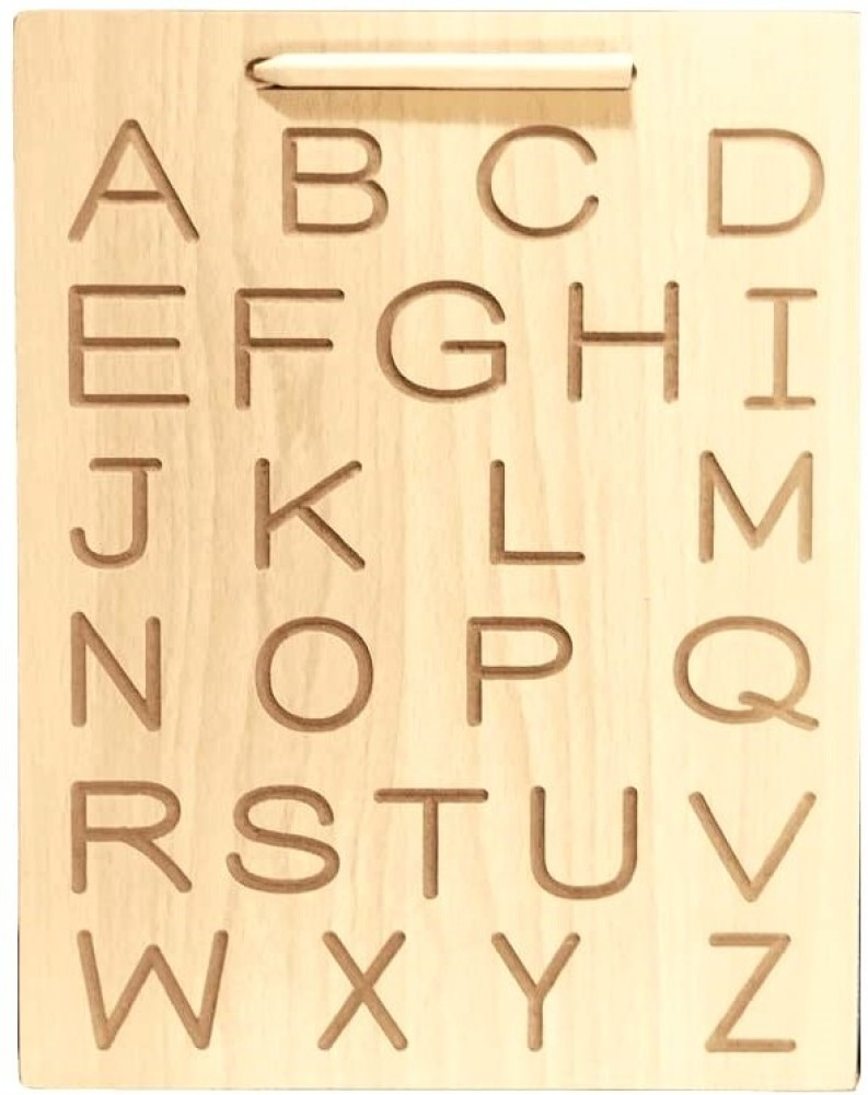 Wooden Hindi Alphabet Tracing Board