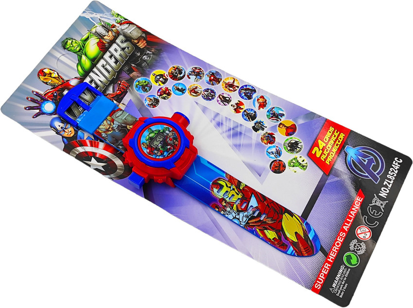Johnnie Boy Avengers Projector Watch for Boys Digital Toy Watch 24