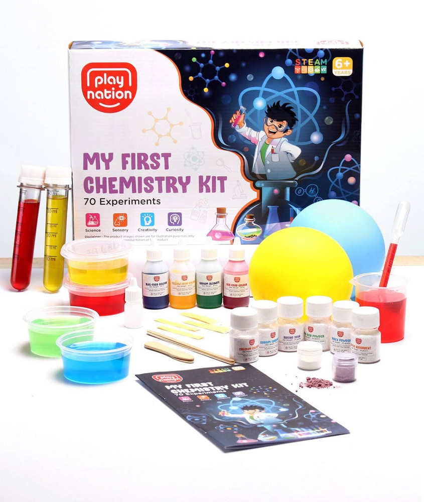 Play Nation Chemistry Kit with 70 Experiments for Kids STEM Learning Toys for 6 Years Price in India Buy Play Nation Chemistry Kit with 70 Experiments for Kids STEM