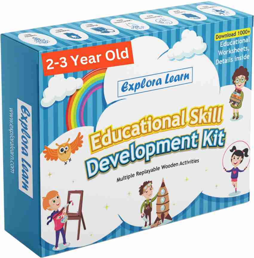 Exploralearn Wooden based Educational Toys for 2 to 3 Year Old